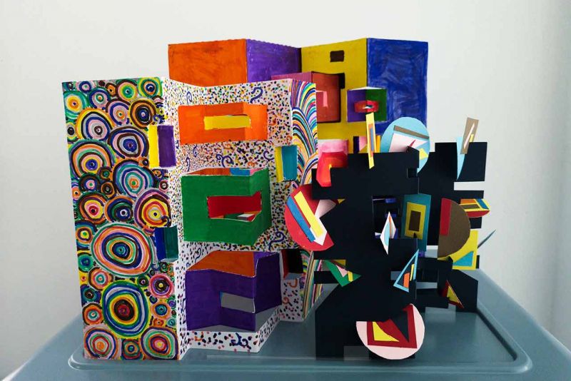 3D ΚΑΡΤΕΣ ΜΕ ΧΡΩΜΑΤΙΣΤΑ ΧΑΡΤΟΝΙΑ